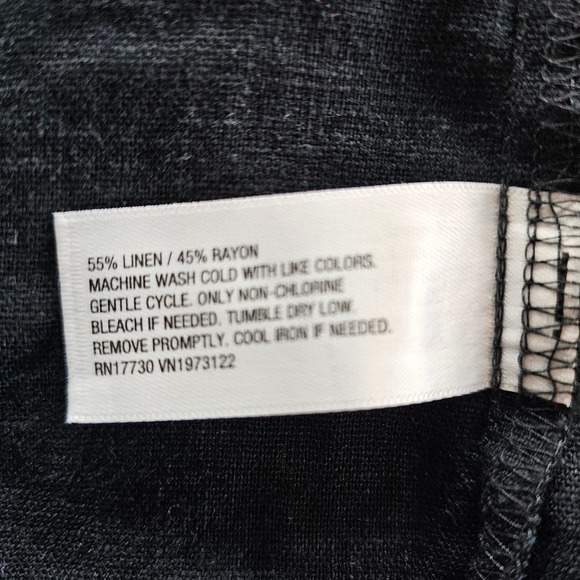 Ava and Viv Dress Womens Size 4X Black Linen Maxi Sleeveless Halter Boho Casual - Picture 11 of 11